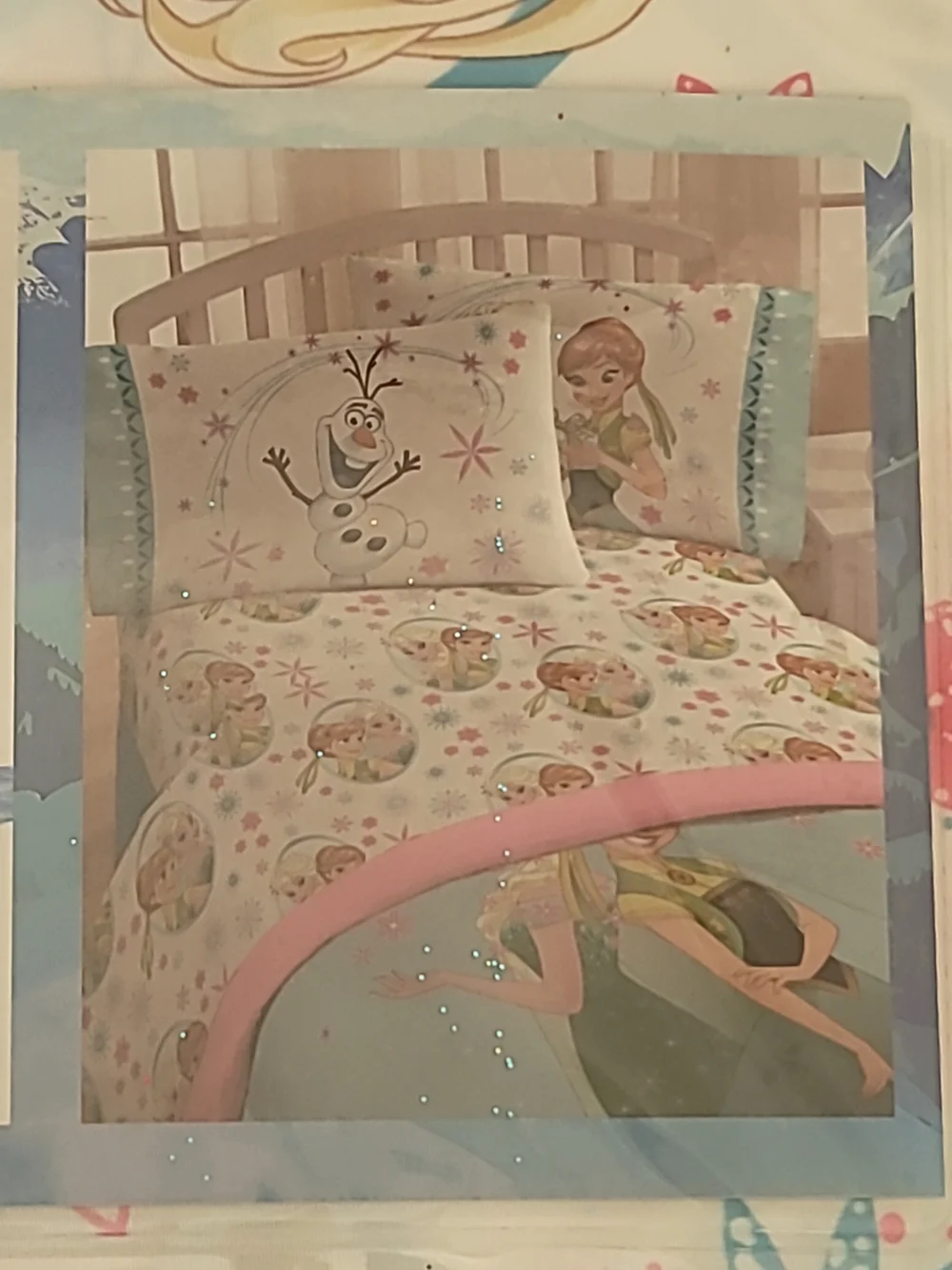 Disney Frozen Full Bed Sheet Set 4 pc NWT Incl Flat & Fitted Sheets 2 Pillowcase